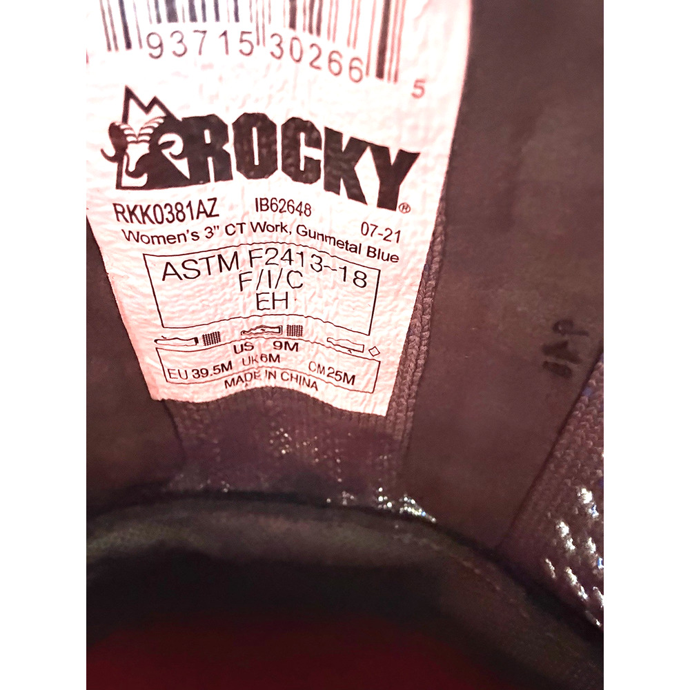 Rocky Safety Toe Sneakers Wo's Size 9M - Picture 9 of 11